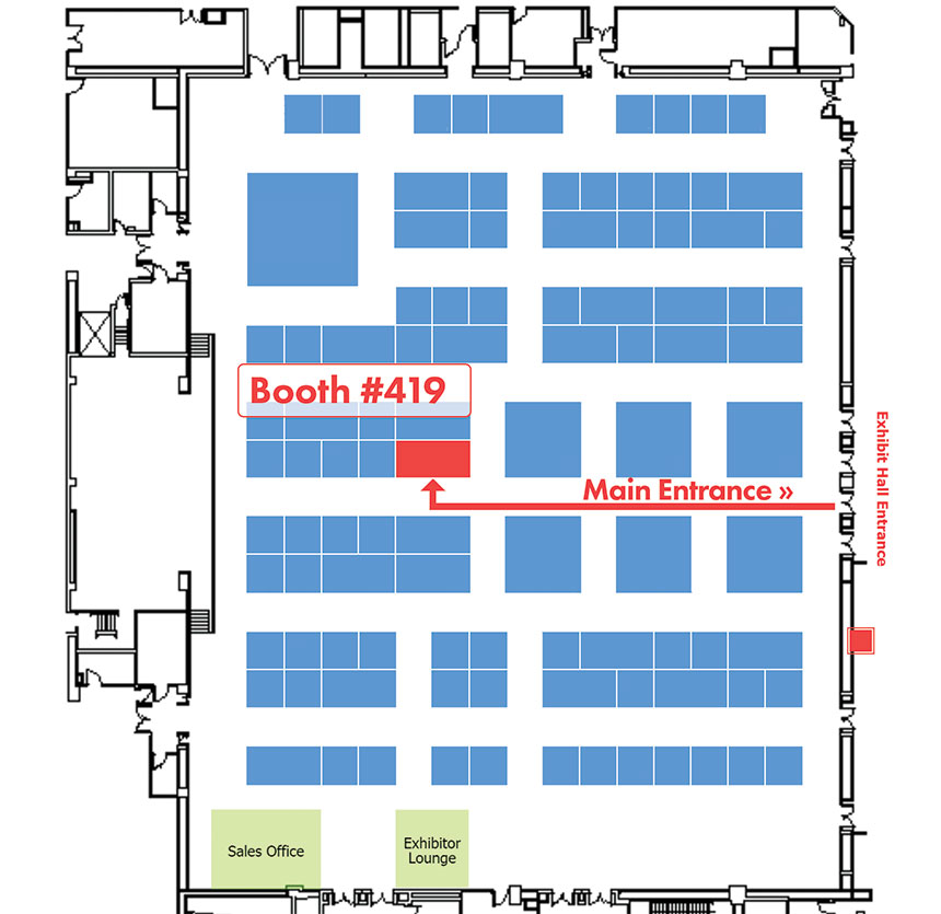 Tradeshow Booth location on floor plan